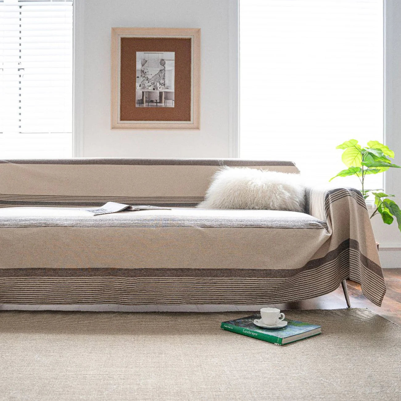 Woven Sofa Throw - Marina